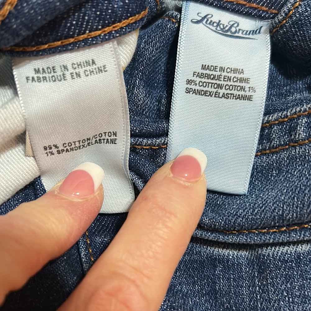 Lot of 2🍀LUCKY BRAND 💙VTG JEANS☘️1 SWEET’N STRAIGHT & 1 SWEET’N CROP🌻Sz 6/28 - Picture 13 of 14